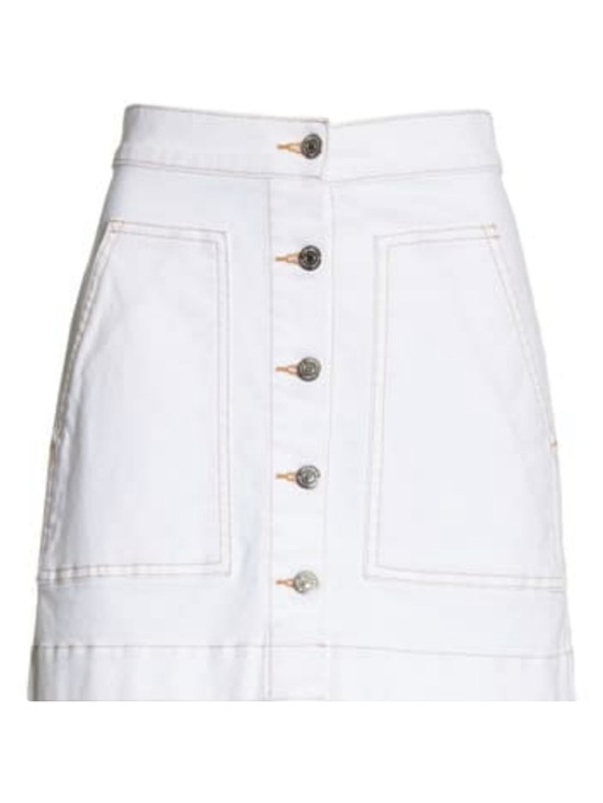 Veronica Beard Dresses & Skirts - Veronica Beard Getty Cargo White Jean Mini Skirt Size 26 / 2